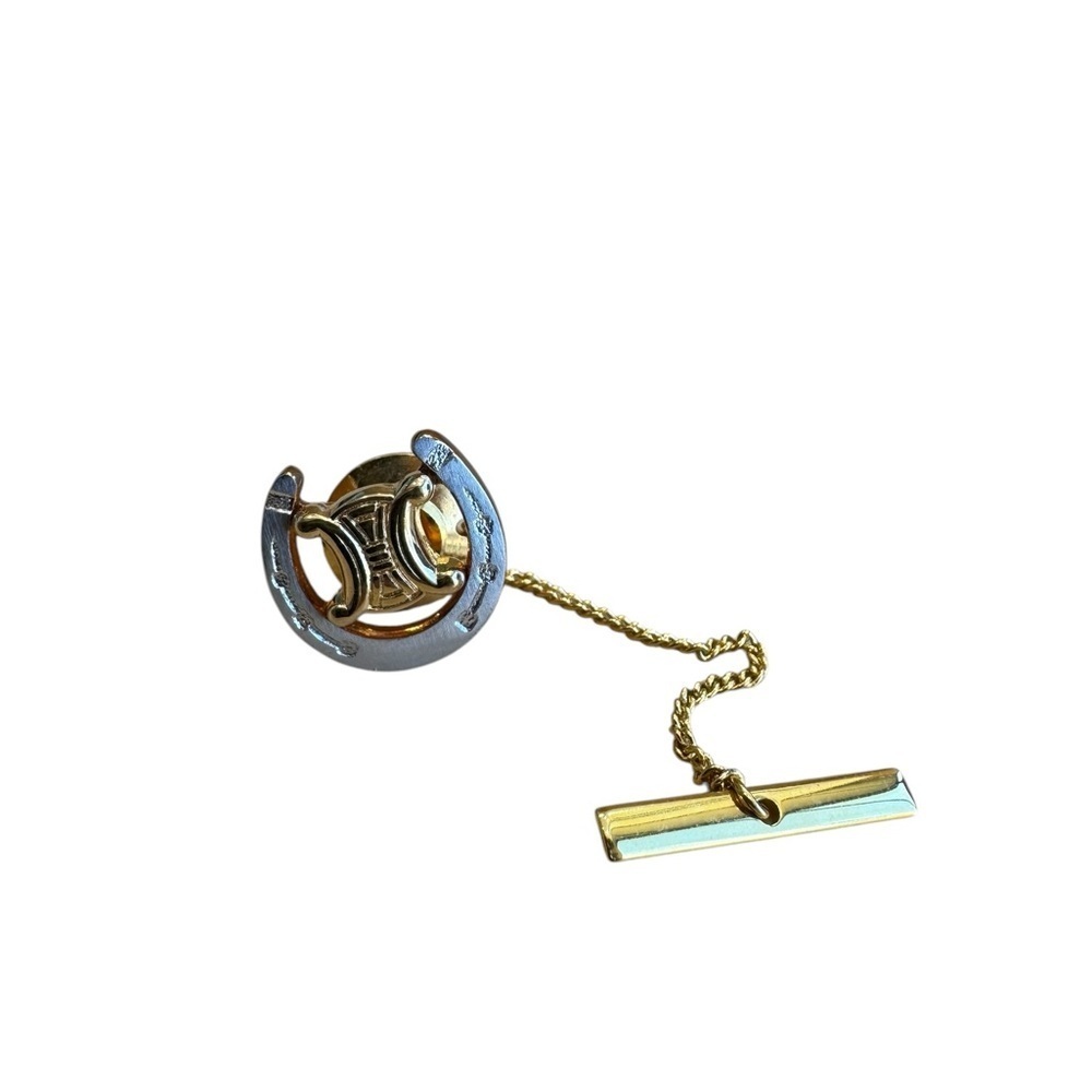 Celine Horse Shoe Tie Pin